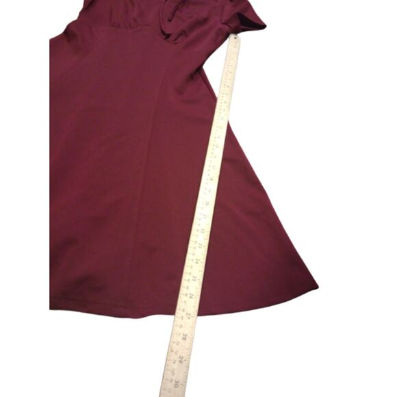 Belle Paque Burgandy Women's Size Small Mini Dress - NWT - Picture 3 of 8
